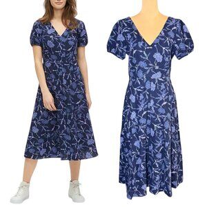 GAP Blue Floral Midi Dress